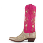 Pink & Black Cowboy Boots